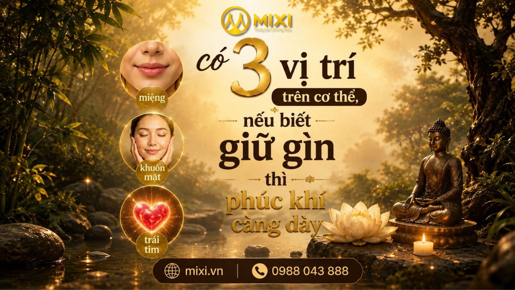 🌿 CÓ 3 VỊ TRÍ TRÊN CƠ THỂ, NẾU BIẾT GIỮ GÌN THÌ PHÚC KHÍ CÀNG DÀY, QUÝ NHÂN DỄ TÌM ĐẾN, TÀI LỘC CŨNG NHỜ ĐÓ MÀ HANH THÔNG HƠN!