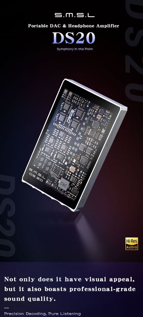 SMSL DS20 Soundcard DAC HeadAmp
