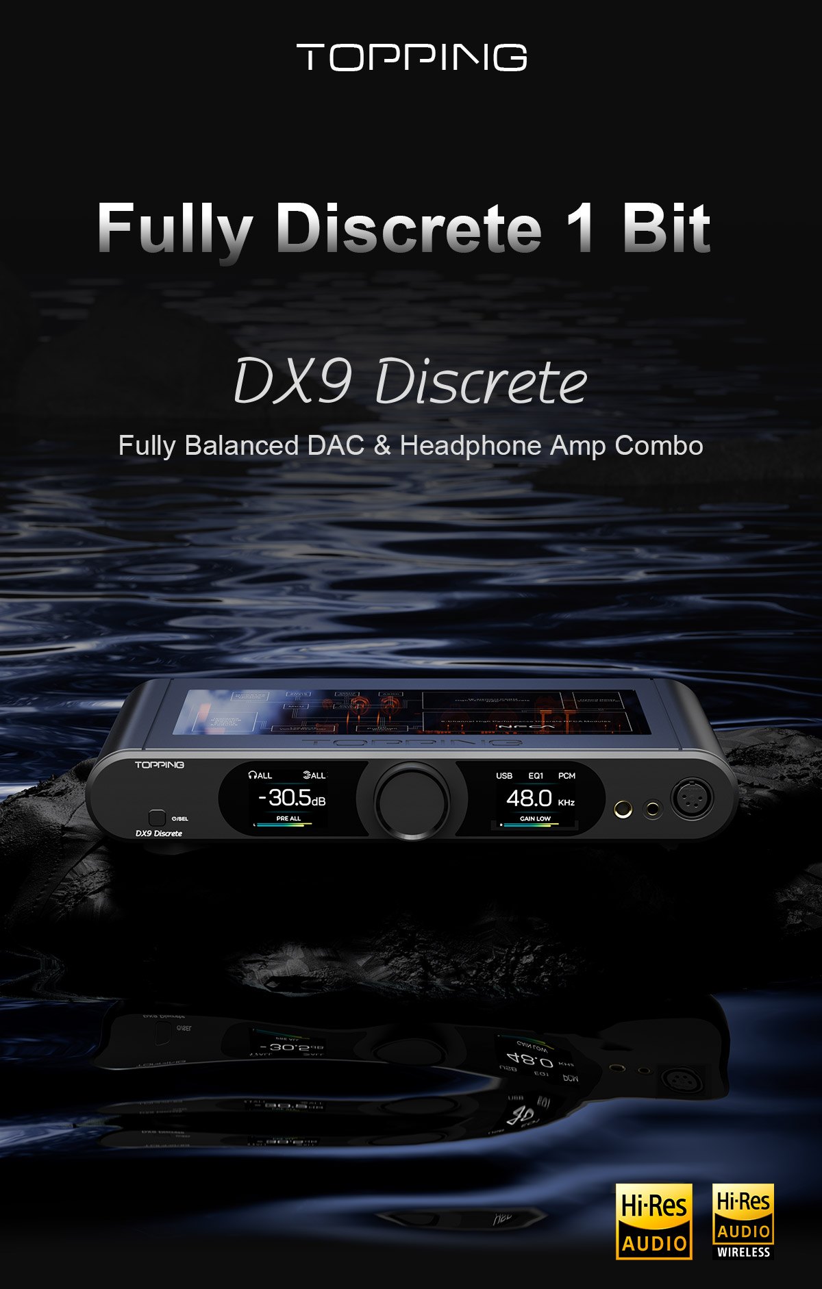 TOPPING DX9 Discrete Fully Balanced DAC & Headphone AMP