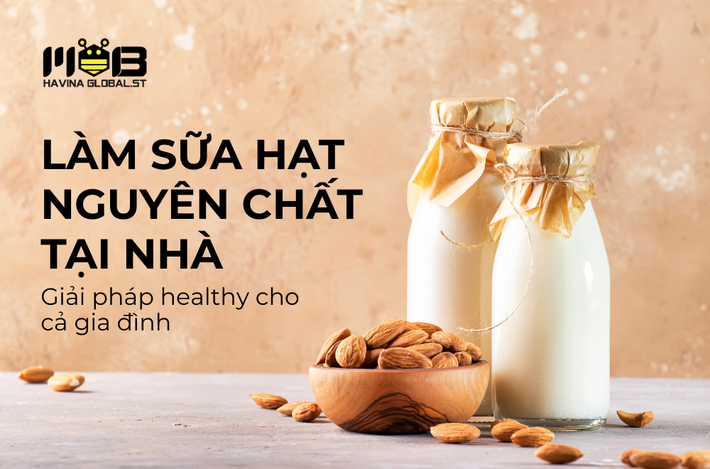 Làm sữa hạt nguyên chất tại nhà – Giải pháp healthy cho cả gia đình