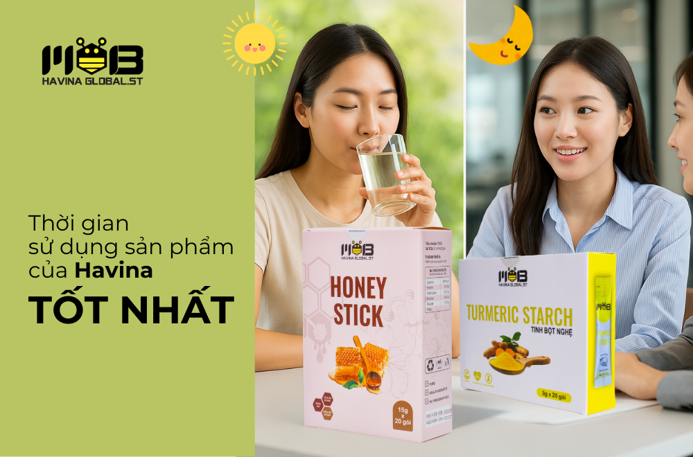 Thời điểm sử dụng sản phẩm Havina tốt nhất