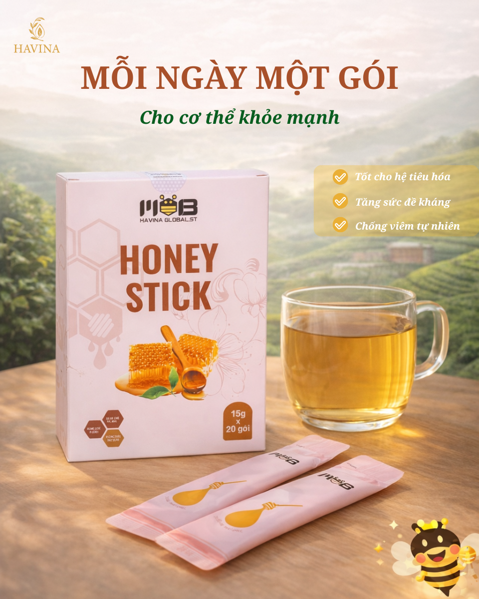 Mật ong nguyên chất Havina – Năng lượng tự nhiên, ngọt lành, không chất phụ gia
