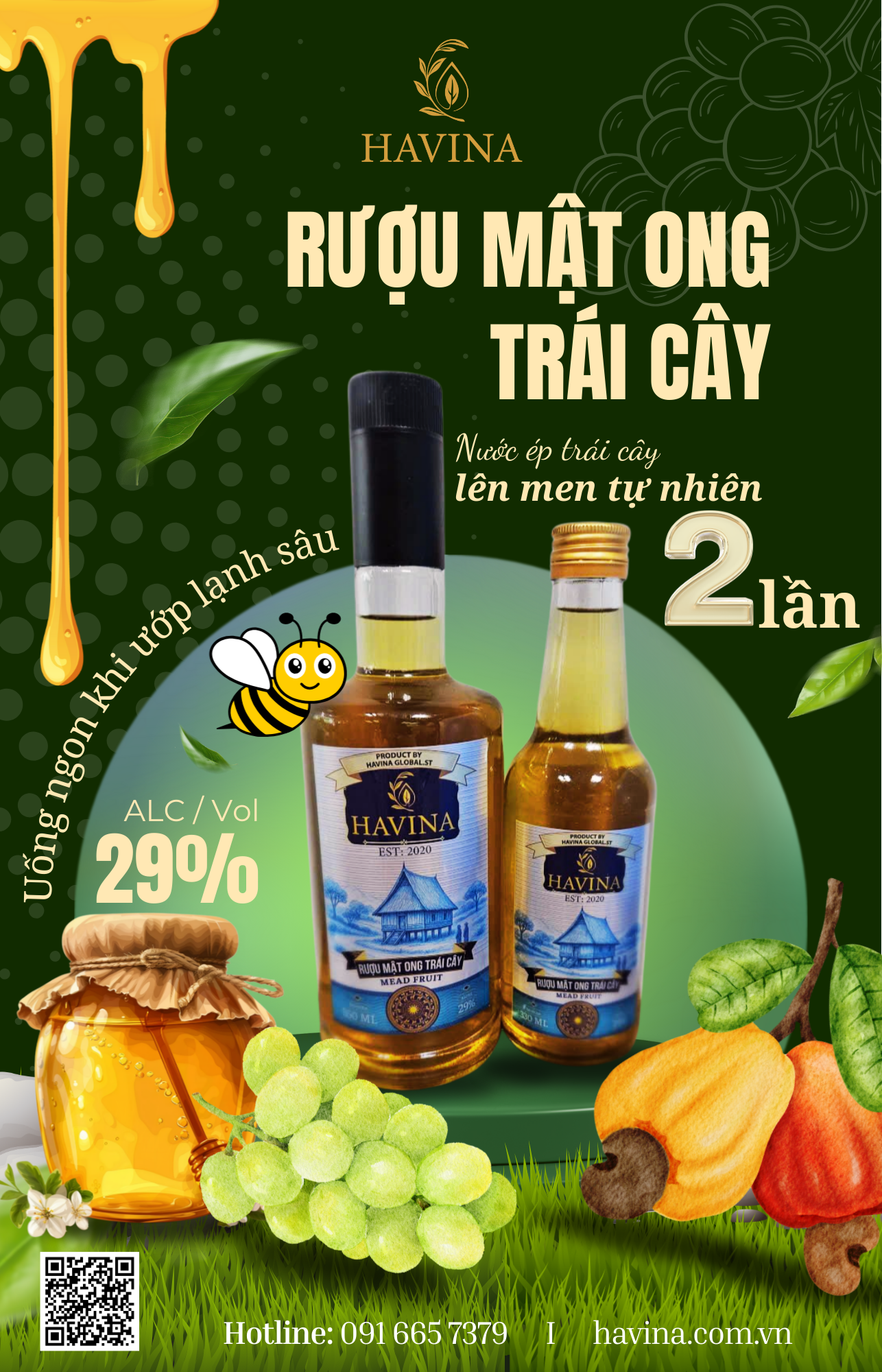 ĐIỀU LÀM RƯỢU MẬT ONG LÊN MEN HAVINA KHÁC BIỆT