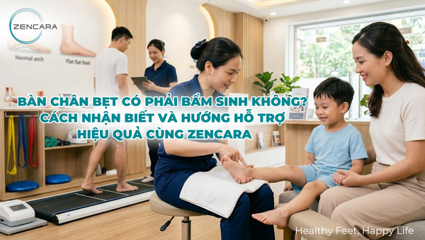 Bàn chân bẹt có phải bẩm sinh không? Cách nhận biết và hướng hỗ trợ hiệu quả cùng Zencara