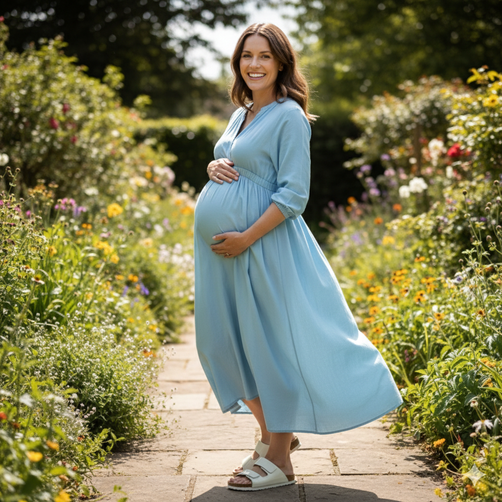 Dép đế cork cho mẹ bầu – Giải pháp giảm đau gan bàn chân an toàn trong thai kỳ