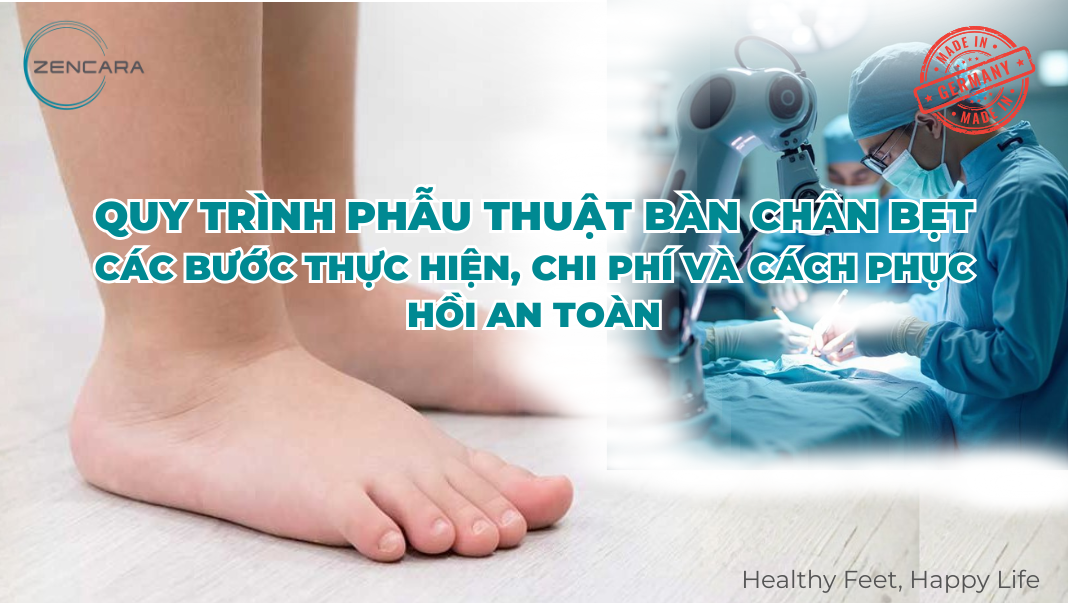 Quy trình phẫu thuật bàn chân bẹt: Các bước thực hiện, chi phí và cách phục hồi an toàn