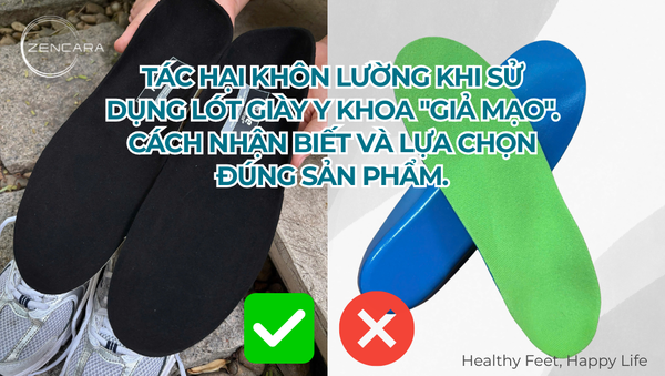 Tác hại khôn lường khi sử dụng lót giày y khoa 