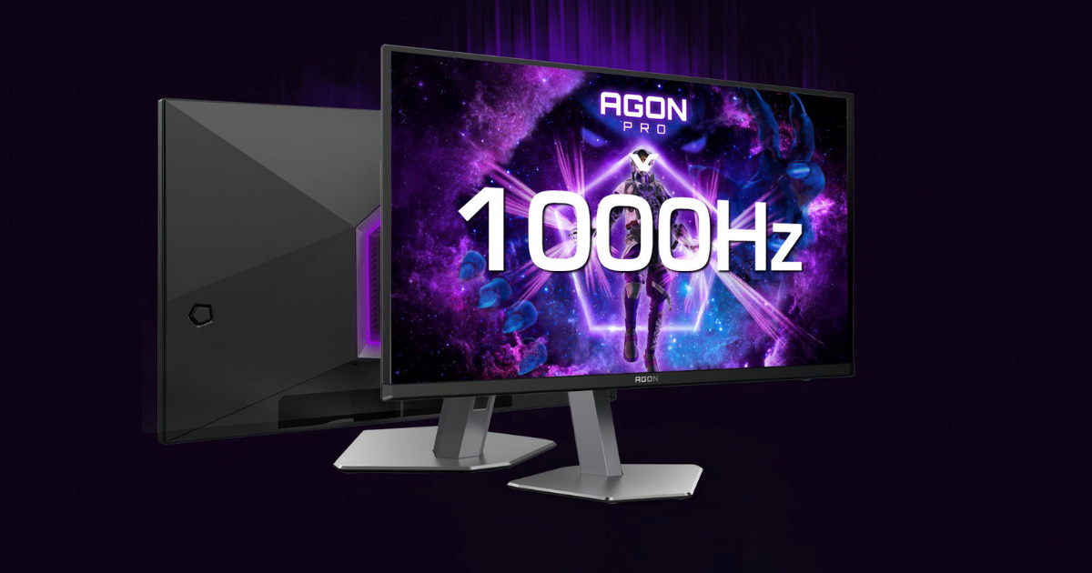 AOC sắp ra mắt màn hình AGON 1000Hz và 27 inch 5K 165Hz vào năm 2026