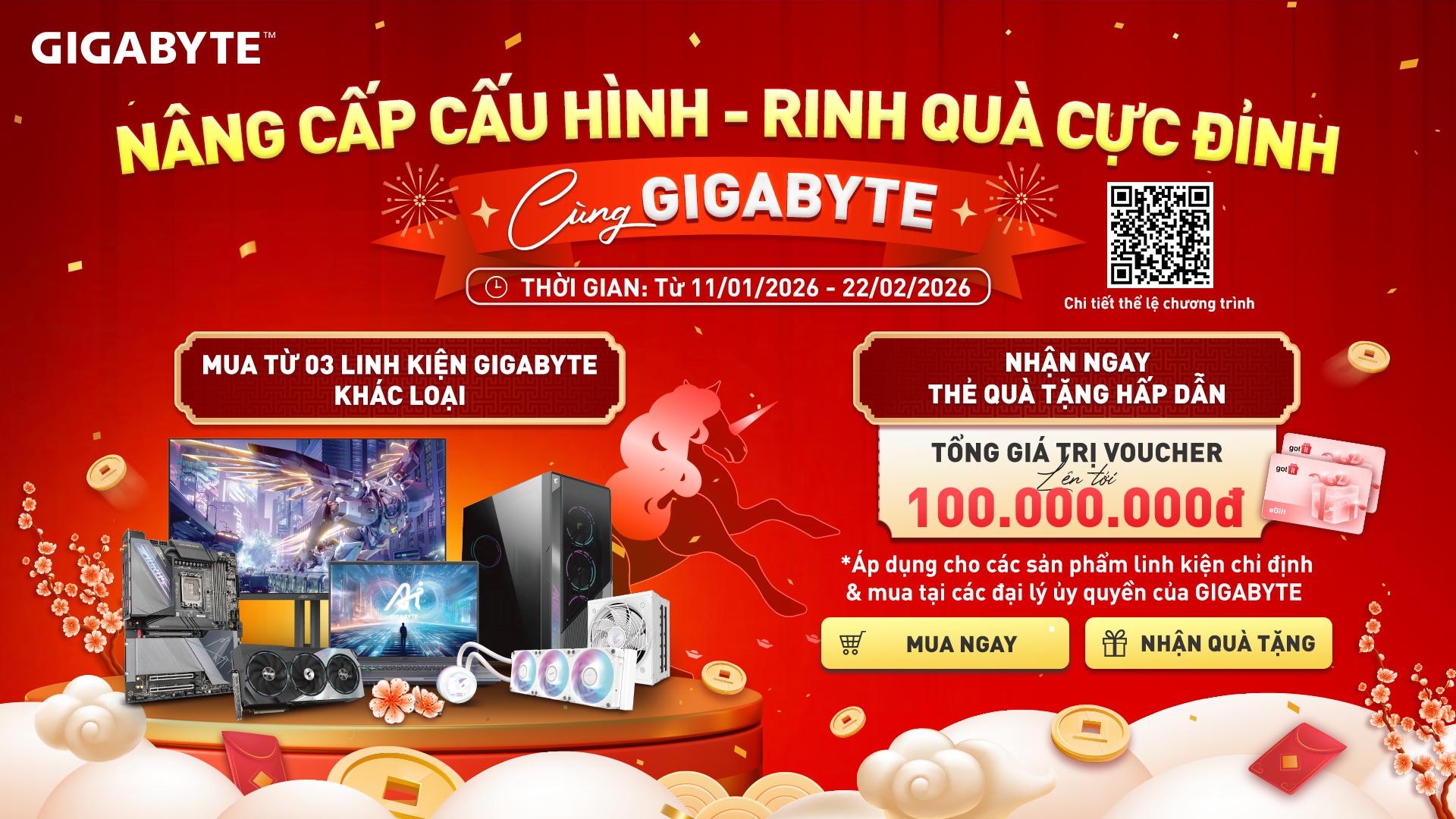 NÂNG CẤP CẤU HÌNH - RINH QUÀ CỰC ĐỈNH CÙNG GIGABYTE