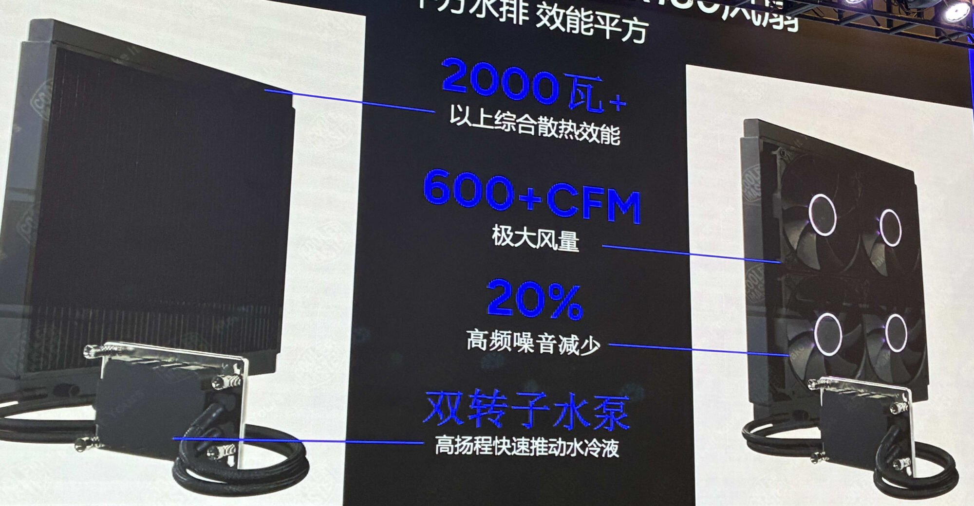 Cooler Master Ra Mắt AIO 360x360mm: Tản Nhiệt 2000W TDP