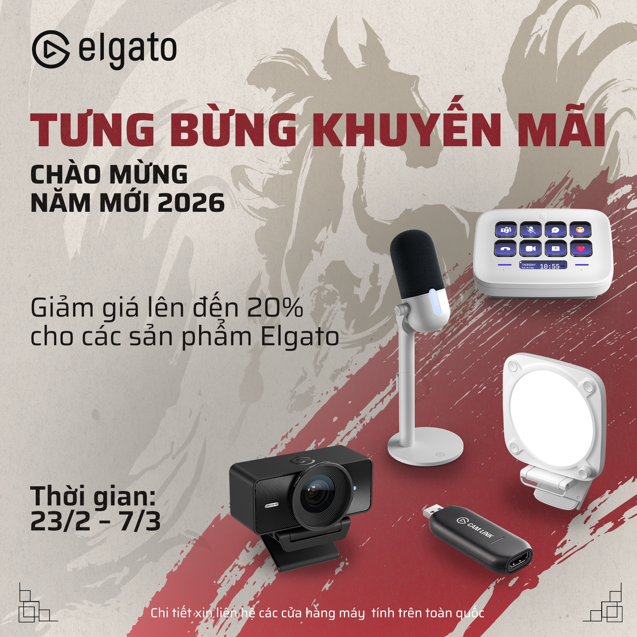 Bùng Nổ Sáng Tạo Năm 2026: Elgato Ưu Đãi 