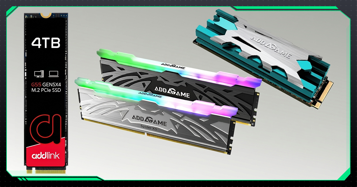 Addlink 2026: Đột Phá SSD Gen5 14.000 MB/s & DDR5 CUDIMM