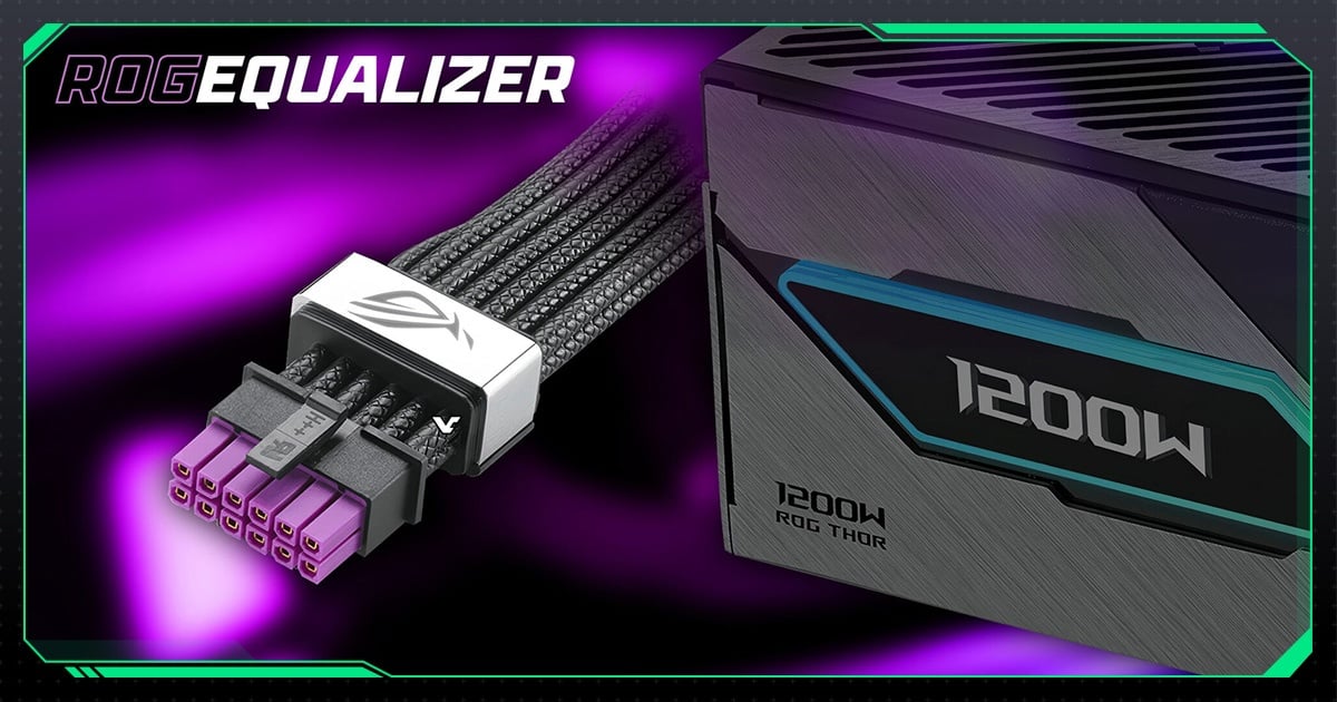 ASUS ROG Equalizer: Cáp 12V-2×6 Mới Giúp Giảm 50% Nhiệt Độ