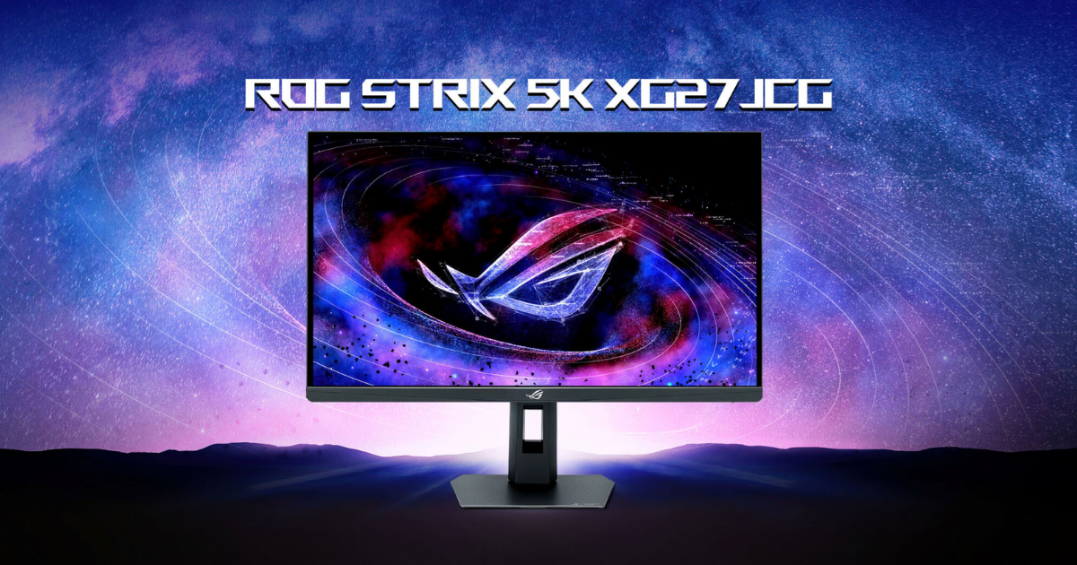 ASUS ROG Strix XG27JCG lộ diện: Màn hình 27 inch 5K 180Hz kèm chế độ QHD 330Hz