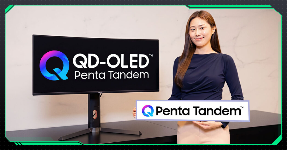 Samsung QD-OLED Penta Tandem: Đỉnh Cao Độ Sáng 1.300 Nits