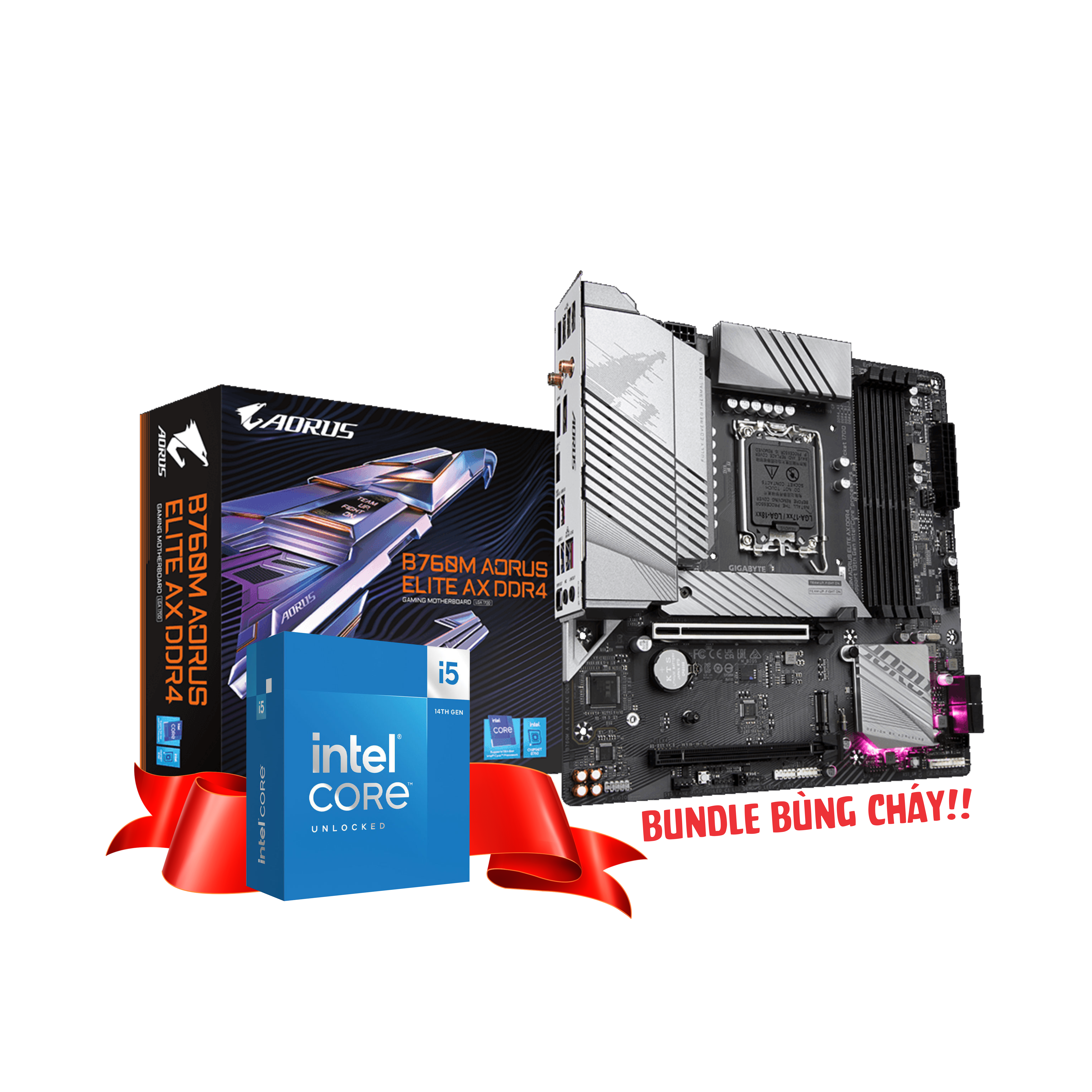 Intel i5-12600KF + B760M AORUS Elite AX CPU Intel i5-12600KF +