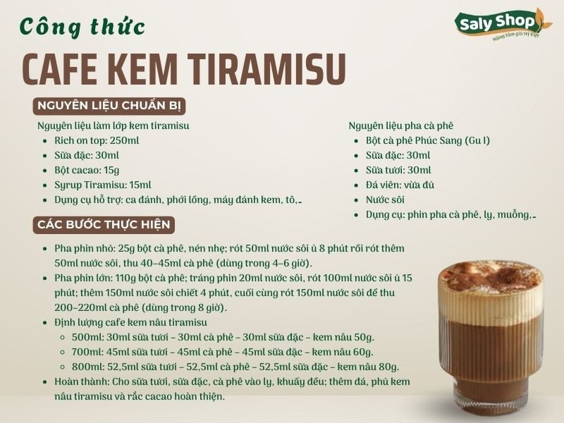 Cách làm cafe kem tiramisu thơm ngậy, chuẩn vị Hàn Quốc