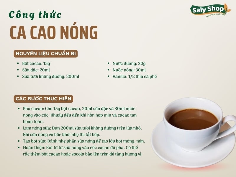 2 cách làm ca cao nóng thơm ngon, đậm vị và dễ làm