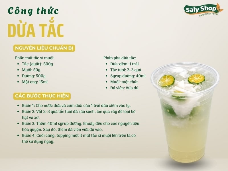 2 cách làm dừa tắc ngon, dễ thực hiện và bán cực chạy