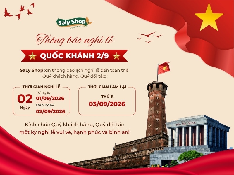 Thông Báo Lịch Nghỉ Lễ Quốc Khánh 2/9/2026