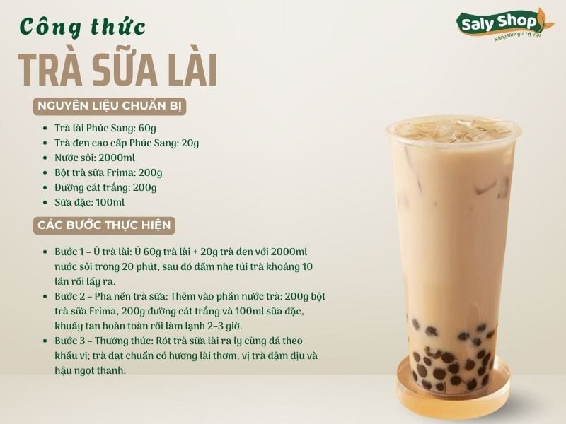 Cách làm trà sữa lài chuẩn vị, dễ bán và lợi nhuận cao