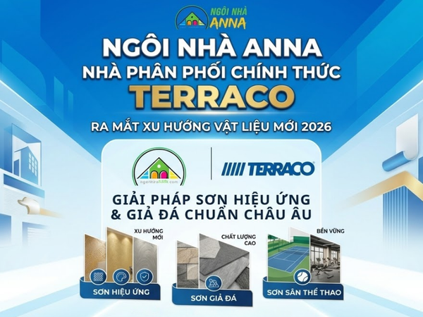 Ngôi nhà Anna chính thức phân phối Terraco – Xu hướng vật liệu mới 2026 đã có mặt tại Việt Nam