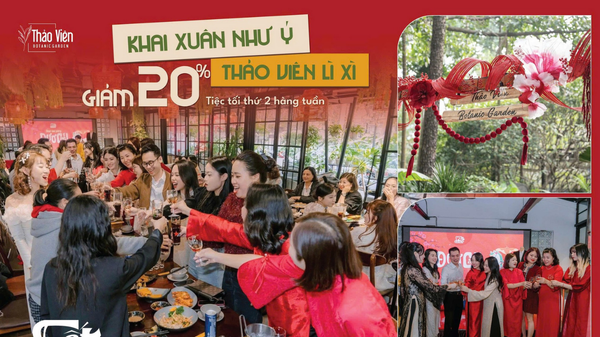 Tiệc tân niên tại Thảo Viên – Nhận ngay ưu đãi 20%