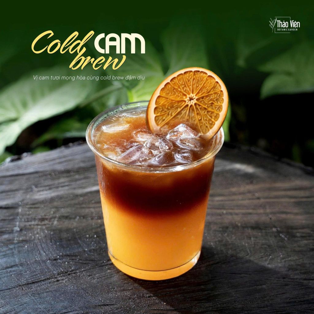 thảo viên ra mắt đồ uống cold brew cam