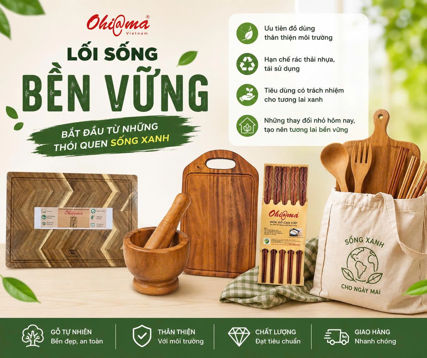 Lối sống bền vững – Bắt đầu từ những thói quen sống xanh