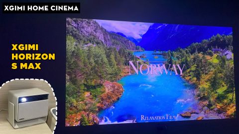 HOME CINEMA VỚI XGIMI HORIZON S MAX CHIẾU LÊN TƯỜNG TRẮNG
