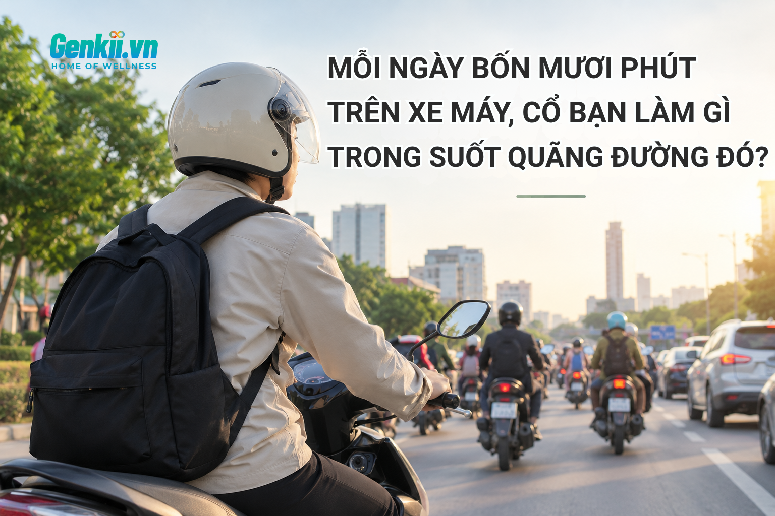 Mỗi Ngày Bốn Mươi Phút Trên Xe Máy, Cổ Bạn Làm Gì Trong Suốt Quãng Đường Đó?
