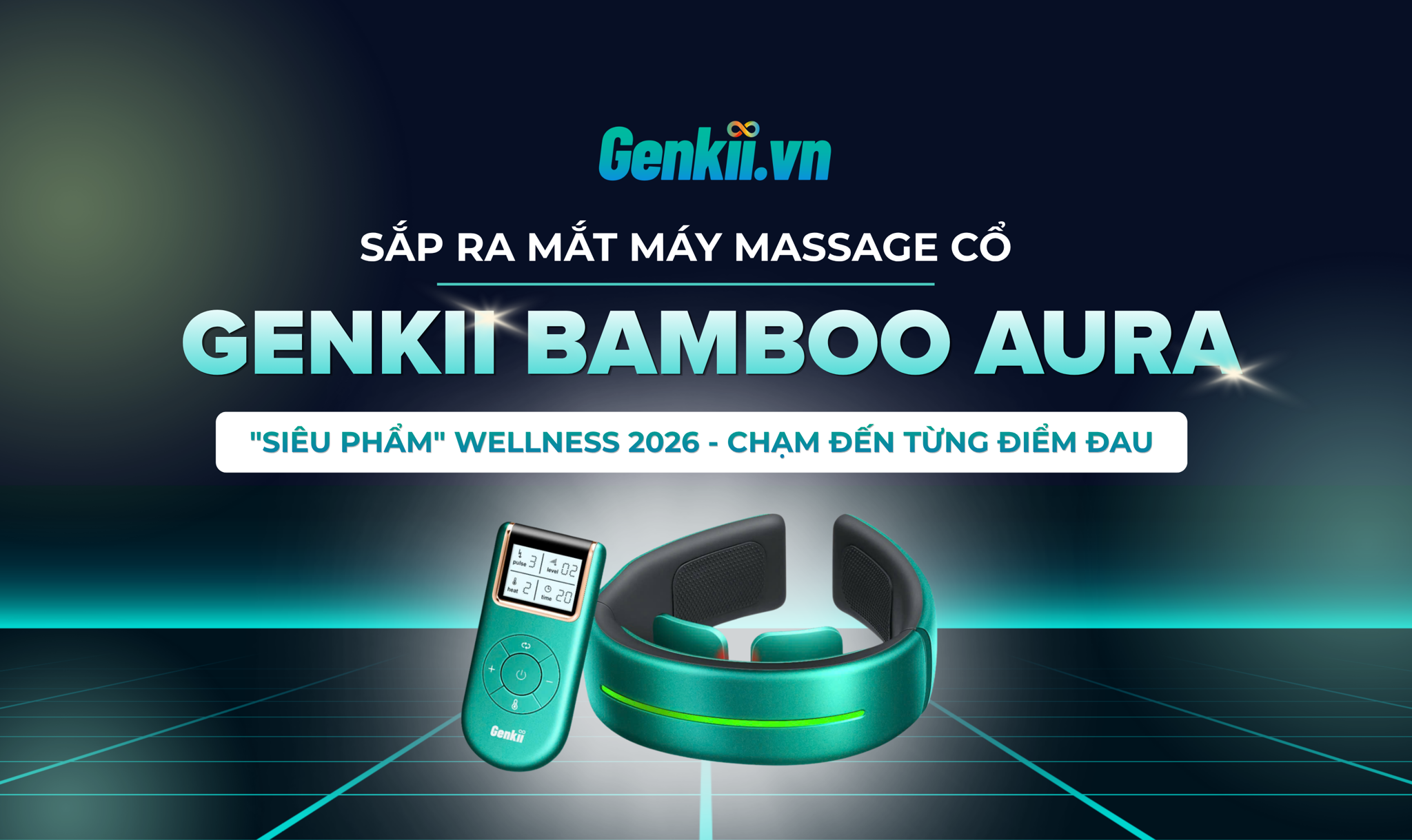 Sắp Ra Mắt Máy Massage Cổ Genkii Bamboo Aura: 