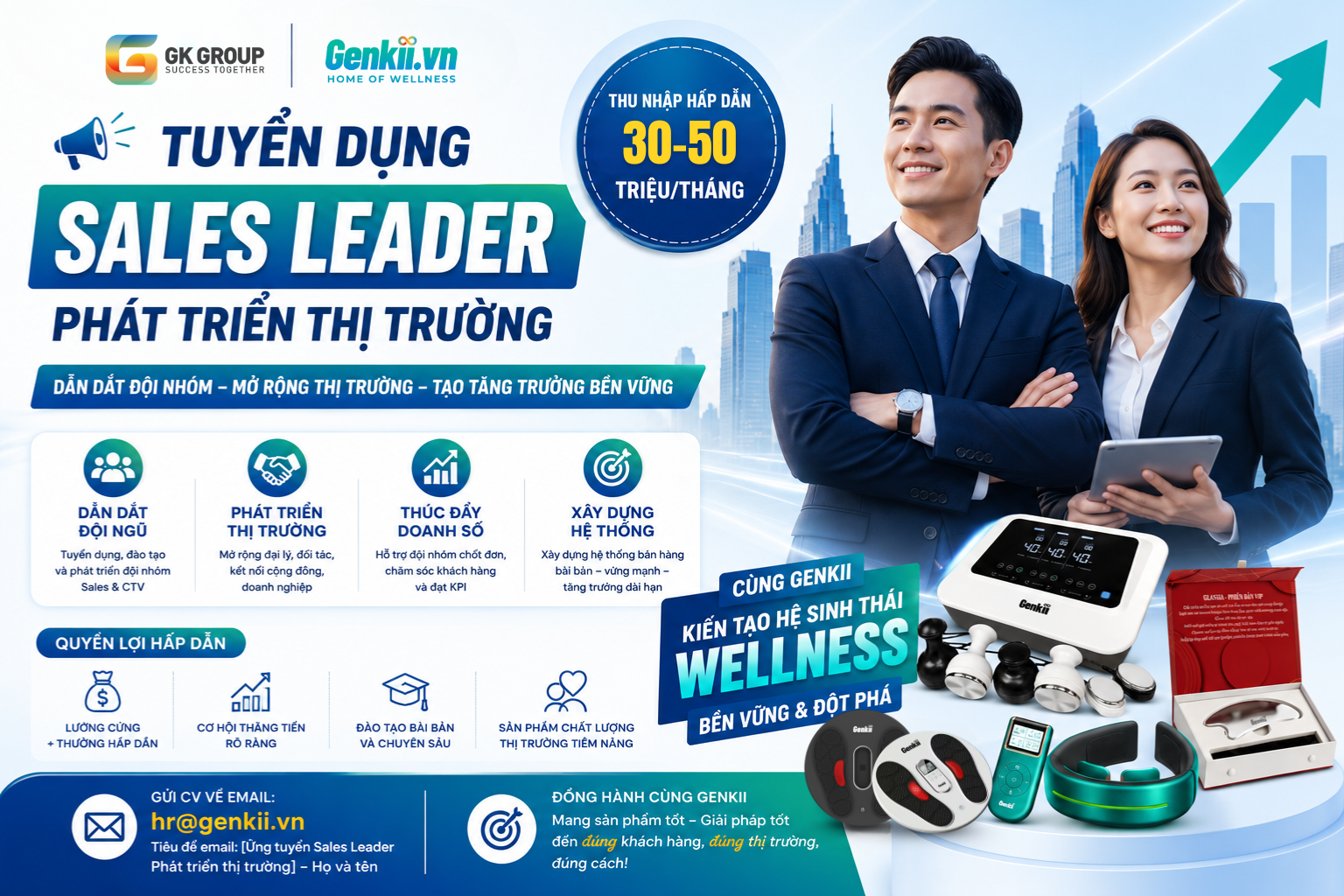 TUYỂN DỤNG SALES LEADER PHÁT TRIỂN THỊ TRƯỜNG