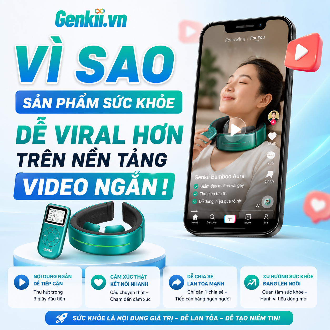 Vì sao sản phẩm sức khỏe dễ viral hơn trên nền tảng video ngắn !