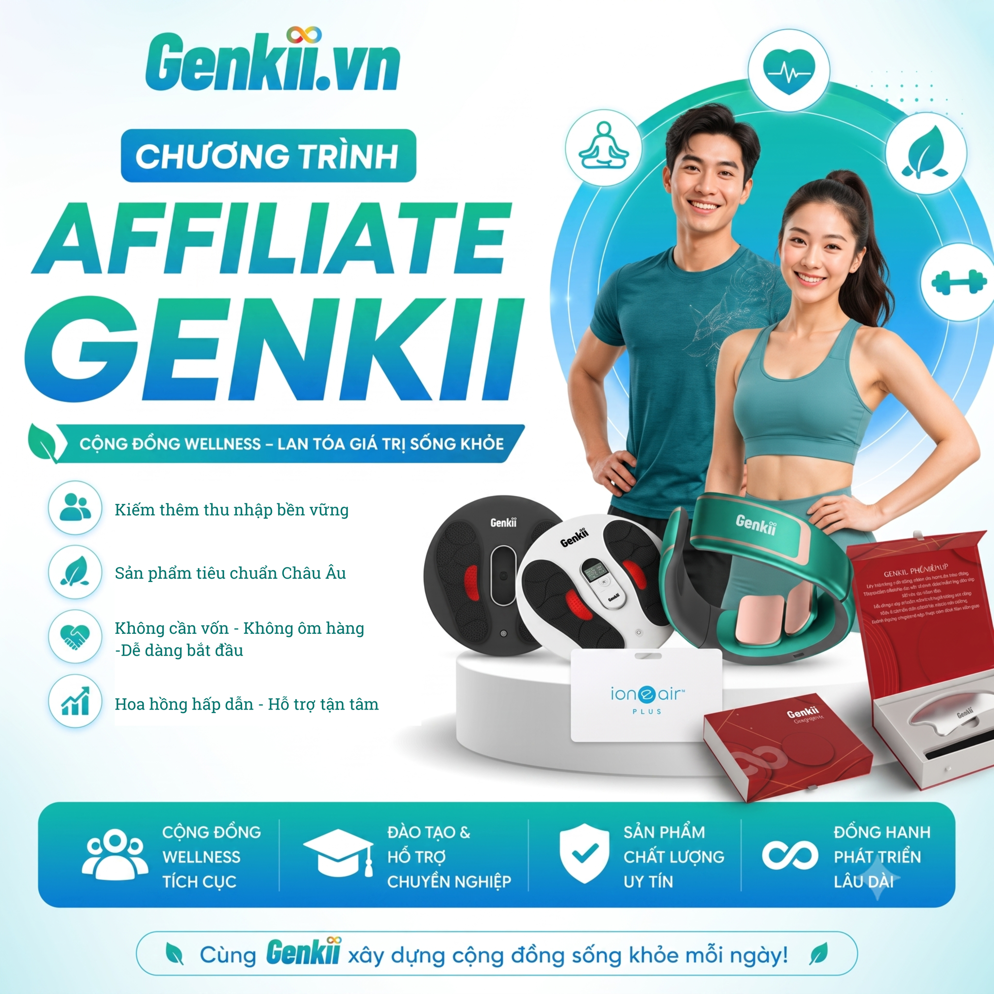 Chương Trình Affiliate Của Genkii - Cộng Đồng Wellness Lan Tỏa Giá Trị Sống Khỏe