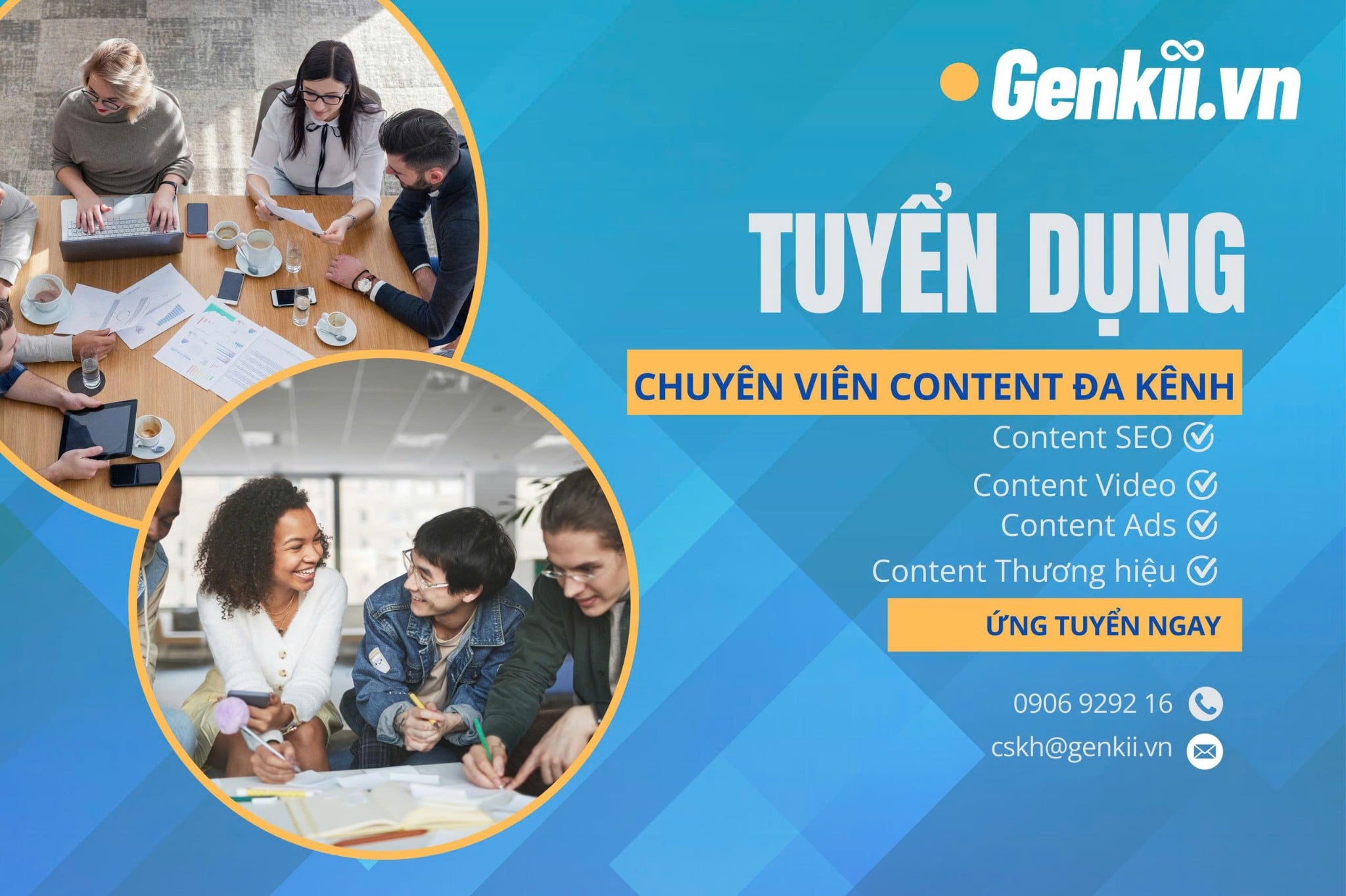 TUYỂN DỤNG CONTENT CREATOR / CONTENT MARKETING (WELLNESS & EXPERIENCE)