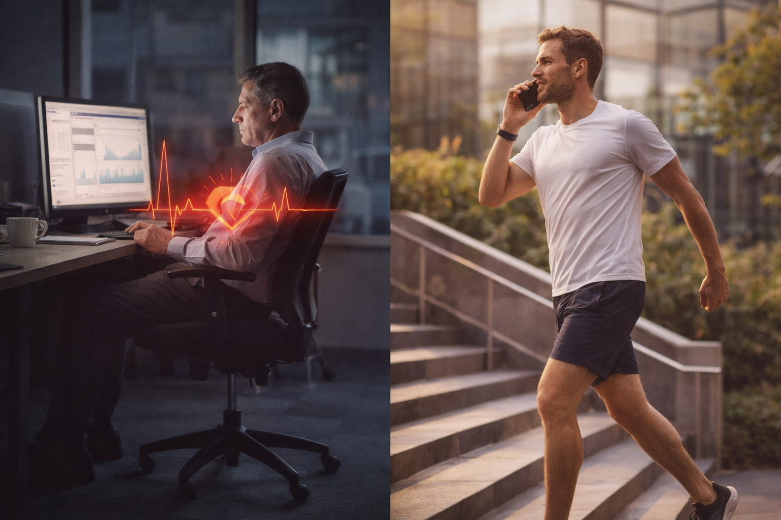 Ngồi 8 Tiếng Mỗi Ngày Đang Ảnh Hưởng Tim Mạch Như Thế Nào?