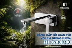 Tinh tế trong từng đường nét – vòi âm tường Flova FH 8283-D80