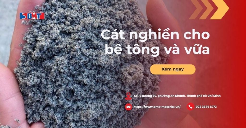 Cát nghiền cho bê tông và vữa: Tiêu chuẩn TCVN 9205:2012