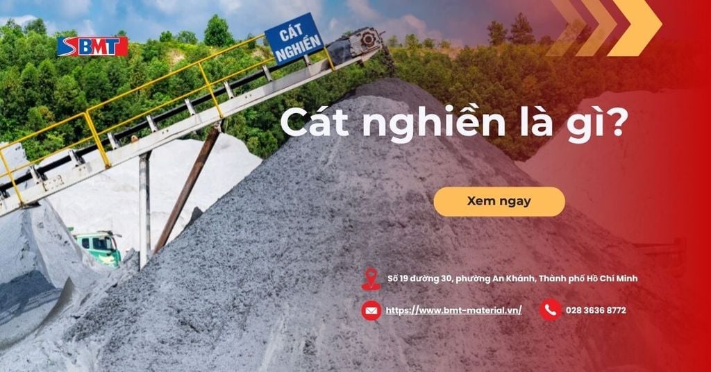 Cát nghiền là gì? Giải pháp bền vững thay thế cát tự nhiên
