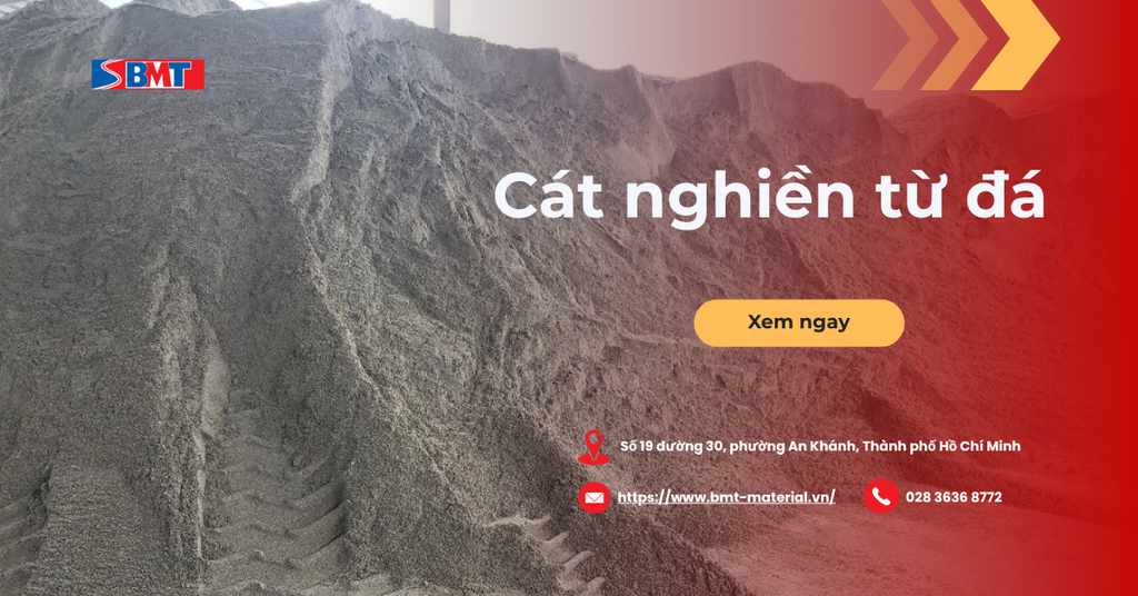 Cát nghiền từ đá: Giải pháp thay thế cát sông