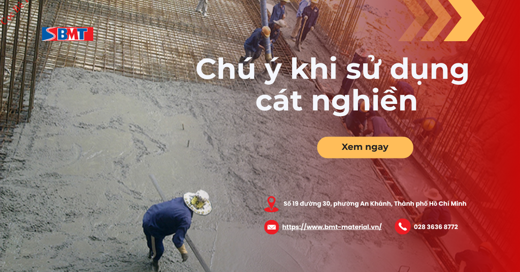 5 chú ý khi sử dụng cát nghiền cho bê tông dự án trọng điểm
