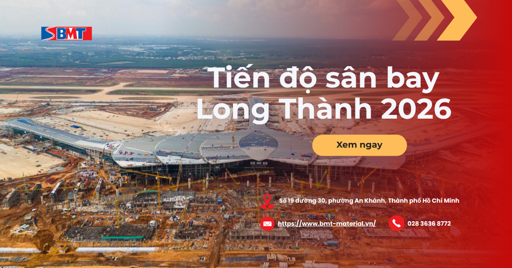 Sân bay Long Thành: Tiến độ nước rút và bài toán vật liệu trước giờ G