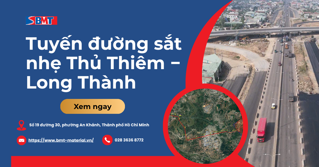 Tuyến đường sắt nhẹ Thủ Thiêm − Long Thành: Quy hoạch và tiến độ