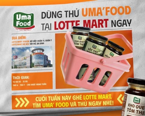 📢 UMA’ FOOD SẼ CÓ MẶT TẠI LOTTE MART – MỜI BẠN ĐẾN DÙNG THỬ