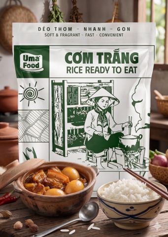 Cơm Trắng Ăn Liền Uma' Food - Giữ Trọn Thói Quen Ăn Cơm Của Người Việt