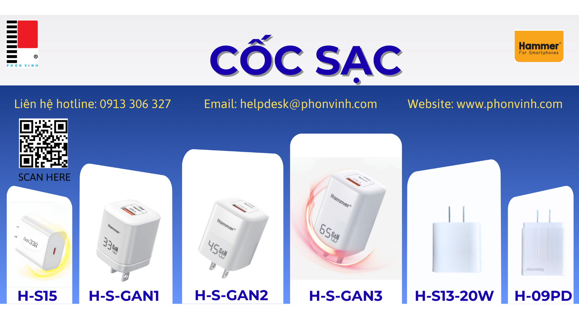 CỐC SẠC HAMMER – GIẢI PHÁP SẠC NHANH GỌN NHẸ CHO THIẾT BỊ DI ĐỘNG