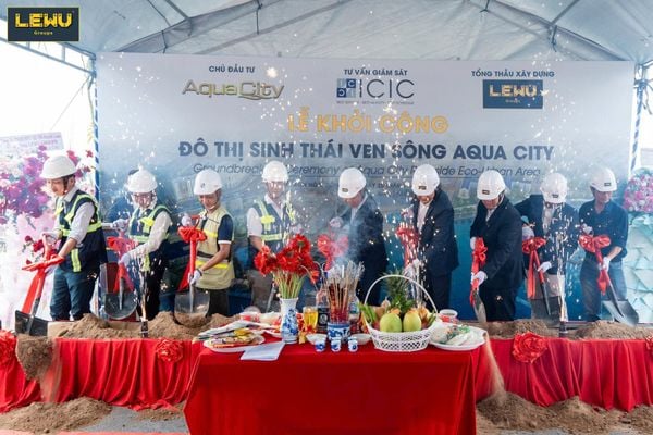 LEWU GROUPS CHÍNH THỨC KHỞI CÔNG DỰ ÁN ĐÔ THỊ SINH THÁI VEN SÔNG AQUA CITY