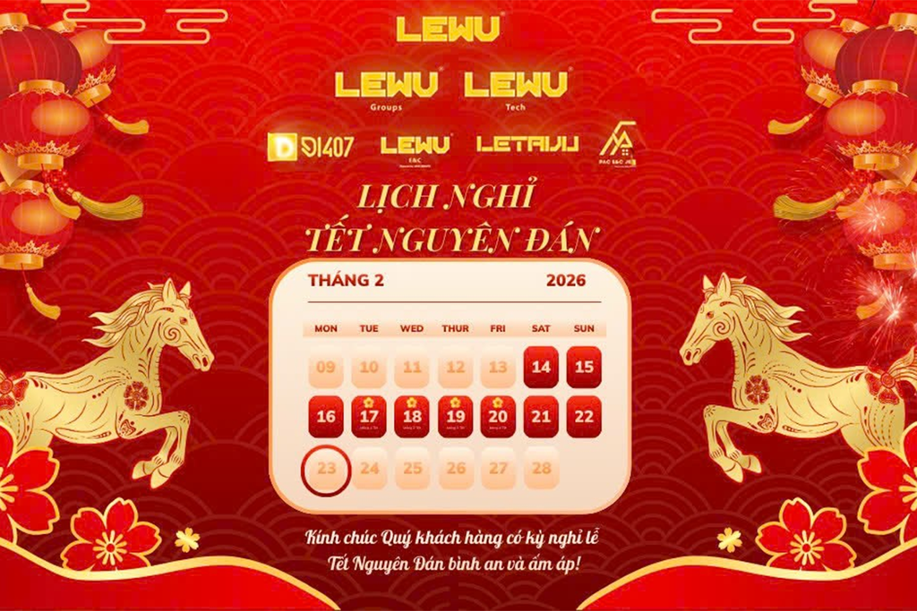 🧧LEWU GROUPS - THÔNG BÁO LỊCH NGHỈ TẾT ÂM LỊCH 2026