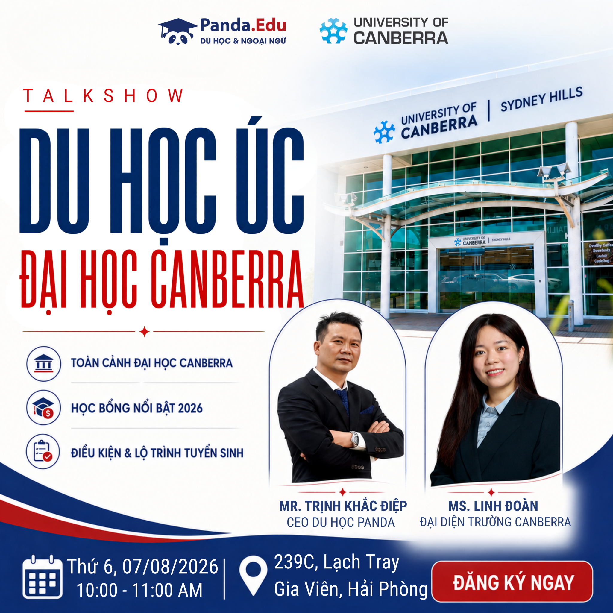 Talkshow Du học Úc 2026: Từ lộ trình chuẩn đến học bổng giá trị